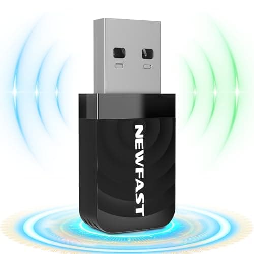 Adaptador WiFi USB AC1300, Doble Banda USB3.0 Dongle WiFi 5GHz y 2,4GHz USB WiFi para PC, Receptor WiFi Compatible Windows 11/10/8/8.1/7,Mac OS 10.9-10.15