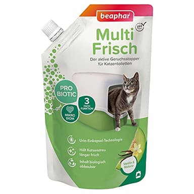 beaphar Multi Fresco – Neutralizador de olores para Arena de Gatos – Extiende la Vida útil de la Arena para Gatos – Fragancia de Vainilla y melón – 400 g