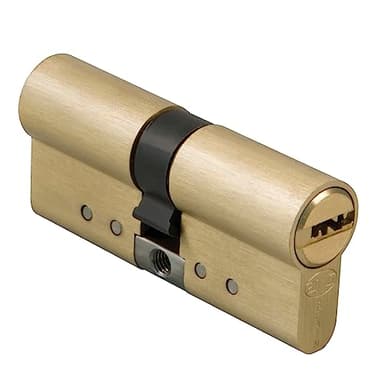 Amig - Cilindro de seguridad | Cerradura para puertas | Antiganzúa y Antibumping | Bombín Antiextracción y Antirotura | Incluye 5 llaves | Dorado mate | Medidas: 70 (30-40) mm