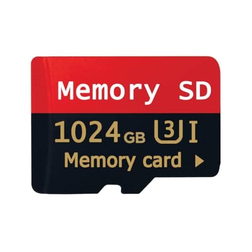 Tarjeta Extreme MicroSDXC de 1024 GB + Adaptador SD Tarjeta，SD Universal Tarjeta de Memoria de Alta Capacidad de 1024 GB Tarjeta TF Resistente al Agua, Tarjeta de Memoria para Smartphones,Tabletas, PC