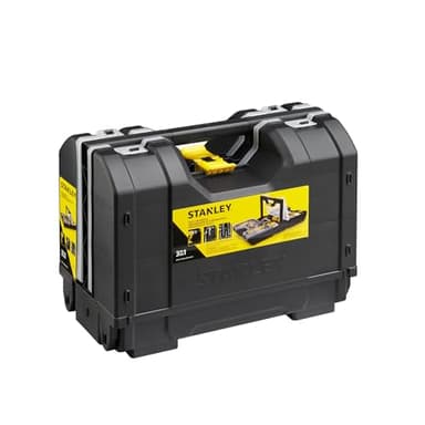 STANLEY Organizador para herramientas 3 en 1, divisores móviles para personalización, para herramientas manuales, eléctricas y accesorios, dimensiones 42x23x31 cm, STST1-71963