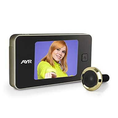 AYR - Mirilla digital 752-M, Especial para puertas estrechas de 24 a 51mm de grosor, Color NIQUEL