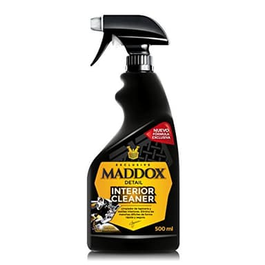 Maddox Detail | Limpiador de Tapicerias Textil, Alfombrillas, Techos, y Alcántara | Limpieza Coche Interior | Limpia Tapicerias Coche en Profundidad | Productos Limpieza Coche | Interior Cleaner 500ml