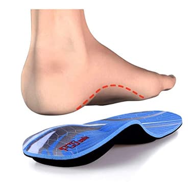 PCSsole Plantillas Ortopedicas-Plantillas para pies planos, dolor en los pies, fascitis plantar, dolor de talón, Espolones, para hombres y mujeres azul EU44-45(29cm)