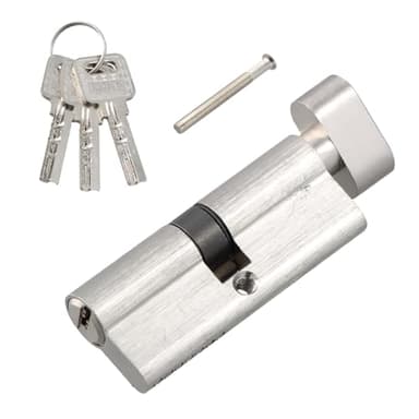 Cilindro de Alta Seguridad Para Puertas Interiores y Exteriores - Cerradura Antibumping Para Mayor Seguridad Incluye 3 Llaves
