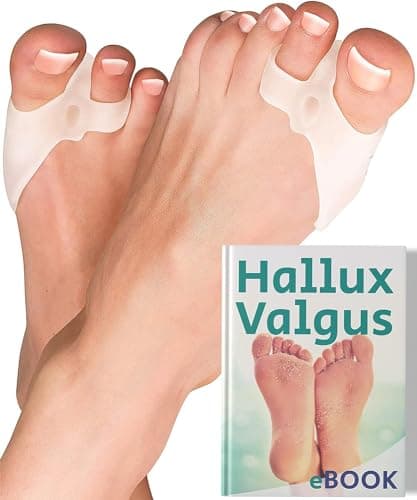 YOGAMEDIC Corrector de Juanetes con Separador de Dedos Ajustable- Separador de Dedos de Pie Juanete, 6 Uds- 0% BPA- Juanetes, Hallux Valgus y Dedos Superpuestos
