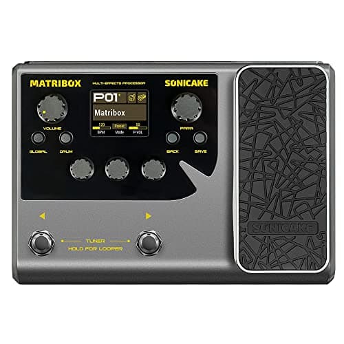 SONICAKE Pedal de guitarra Procesador multiefectos con modelado de expresión Gabinetes de infrarrojos Simulación Multi idioma Estéreo OTG Matribox