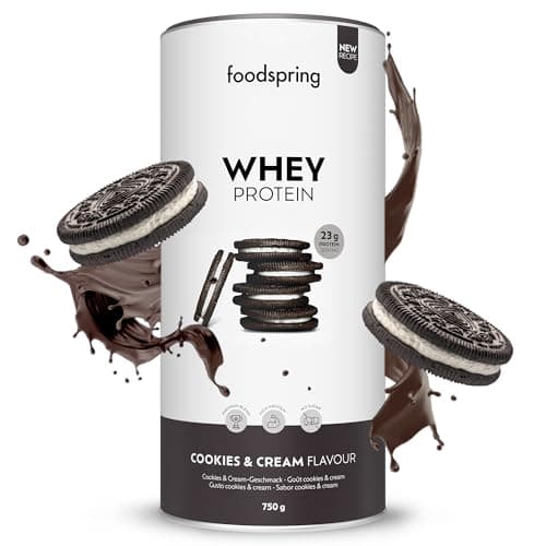 foodspring Whey Protein Pulver (750g, Cookies n' Cream)