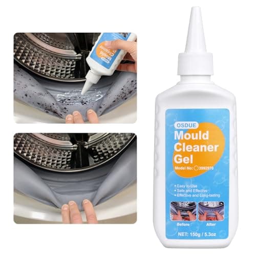 OSDUE 150g Gel removedor de Moho, Con Cepillo, Removedor de Moho para Baño, Gel Limpiador de Manchas de Moho, Gel Removedor de Moho, Limpiador de Moho Doméstico, Gel Removedor de Moho Doméstico