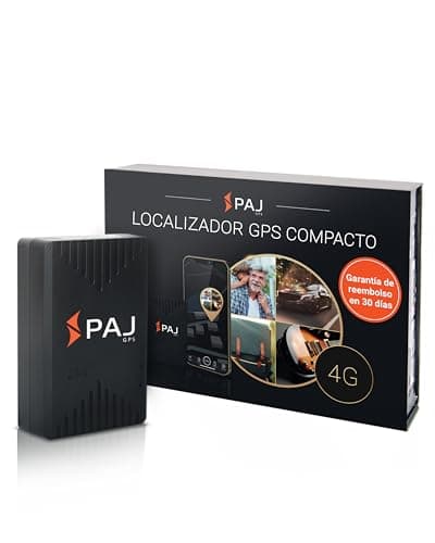 PAJ GPS Compact Finder 4G - Localizador GPS para Coches, Motos y Camiones - Batería de hasta 40 días - Rastreador GPS para protección antirobo con Seguimiento en Tiempo Real, notificación de Alarma