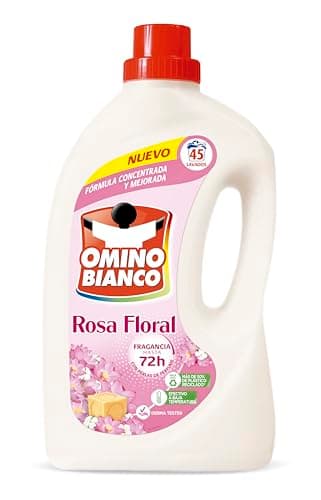 Omino Bianco Detergente Líquido Rosa Floral 45 Dosis, 1800ml