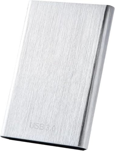 Duqing402 - Disco duro portátil (2 TB, USB3.1 para PC, Mac, ordenador de escritorio, chromebook (2 TB, plateado)