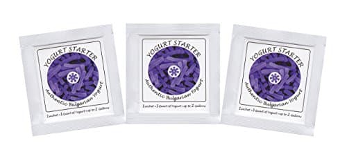 Fermento para Yogur – Paquete de 3 Bolsitas de Cultivo Congelado-seco para Yogur Búlgaro Auténtico