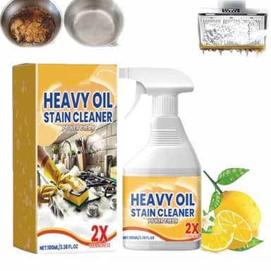 Limpiador de Aceite Pesado de Cocina,Nuevo Agente de Limpieza de Aceite Pesado Multiusos para Cocina,Potente Limpiador de Manchas de Aceite de Cocina,Limpiador de Manchas Difíciles (1)