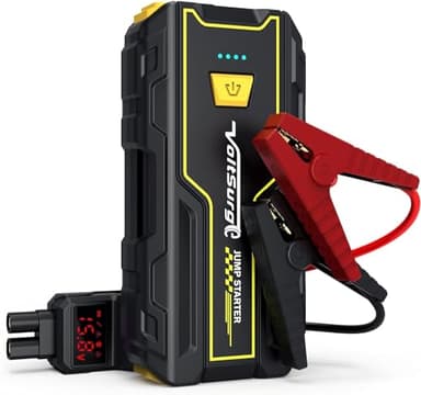 VoltSurge Arrancador de Coches,3000A Arrancador de Baterias de Coche (para 7L Gasolina o 5.5L Diesel),con Dos Salidas