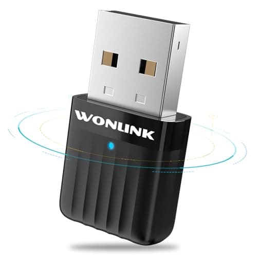 WONLINK Adaptador WiFi USB para PC, Mini Antena WiFi USB, Tarjeta WiFi USB Doble Banda 5GHz & 2.4GHz USB WiFi para PC, 650Mbps Receptor WiFi USB, Dongle WiFi para Windows XP/7/8/8.1/10/11