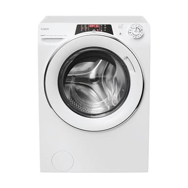 Candy RapidÓ ROW4966DWMCT1-S, Lavadora Secadora, 9KG + 6KG, 1400RPM, Smart Ring, Motor Inverter, 16 Ciclos, 9 Rápidos, Función Vapor, Wifi, Quick&Clean, Inicio Diferido 24H, Detector KG, Blanco