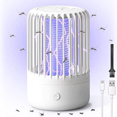 Lámpara antimosquitos, Bug Zapper eléctrico con luz UV, Potente Repelente de Insectos de 360°, trampas para Control de plagas para Interiores y Exteriores