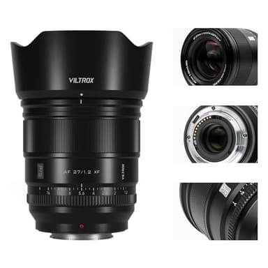 Viltrox 27mm F1.2 Pro XF Fuji X-Mount AF Lente APS-C Gran Apertura Compatible con Fuji X-Mount Mirrorless Cámaras X-T5 X-T4 X-T3 X-H2 X-T200 X-T30 II X-H1 X-T30 X-A7 X-Pro3 X-A7 X-E4 X-T2 X-Pro2