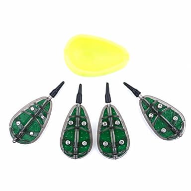 Wytino Molde alimentador de Pesca, Cebo de Pesca de Carpa Dispositivo de moldes Alimentador Herramienta de alimentador de Pesca 30/40/50/60 g Accesorio de Pesca(30g + 40g + 50g + 60g)