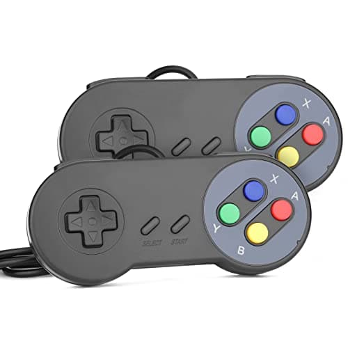Rii Gaming GP100 - Par de Controladores USB Gamepads Compatible con PC (Windows, Mac, Linux) y TV Box (Android, Raspberry Pi)