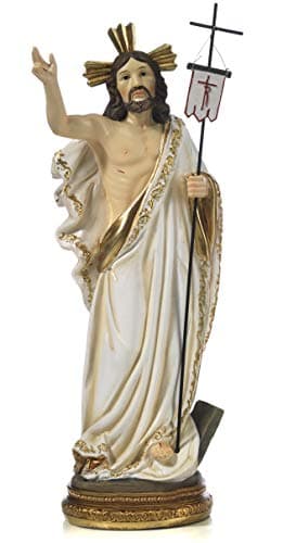 Paben Artículos religiosos Estatua de Jesucristo resucitado en resina 14,2 cm
