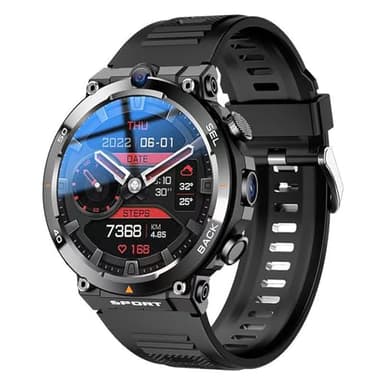 Mavdecll Reloj Inteligente 4G, Reloj Inteligente con Pantalla Redonda de 1.39", Responder/Hacer Llamadas, Cámaras Duales Frontales/Laterales, Función NFC, IP7 a Prueba de Agua