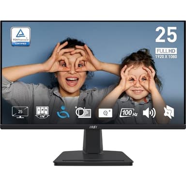 MSI Pro MP251 - Monitor Profesional de 24,5" FHD (1920 x 1080),100 Hz, Pantalla IPS,100 Hz, Adaptive-Sync, HDMI 1.4b, 2 Altavoces incorporados, D-Sub 1920 x 1080 (Up to 60Hz)