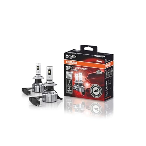 OSRAM NIGHT BREAKER LED H7 GEN 2, luces de carretera y de cruce con homologación de calle, 12V, hasta un 230% más de brillo