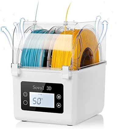 Sovol Caja Secadora de Filamento 3D actualizado Almacenamiento de Filamento soporte de filamento para PLA/ABS/TPU/otros materiales de impresión 3D
