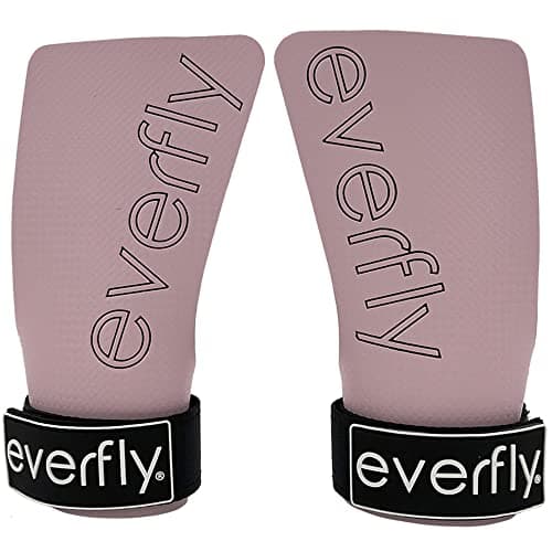 Everfly Calleras para Crossfit - Grips Sin Agujeros Fibra de Carbono – Guantes Gimnasio Hombre Mujer Protección de Manos - Diseño Ergonómico Guantes Gym Pesas Fitness Halterofilia (E, PinkBlack)