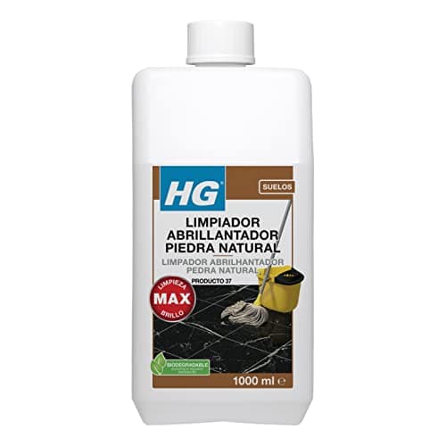 HG Limpiador Abrillantador uso Diario, Restaura el Brillo de la Piedra Natural y el Mármol, Aroma Fresco - 1 litro (221100130)
