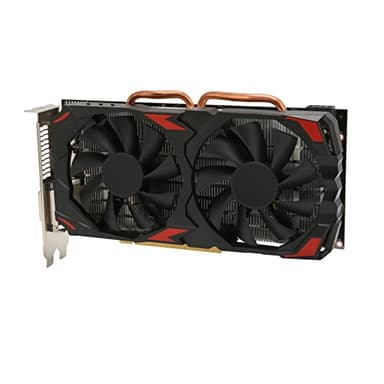 VBESTLIFE Tarjeta Gráfica para Juegos RX 580, Doble Ventilador 256bit 8GB GDDR5, Resolución 4K de Salida de 60Hz, Tarjeta Gráfica para Juegos 16 PCI Express 3,0 para Oficina en Casa