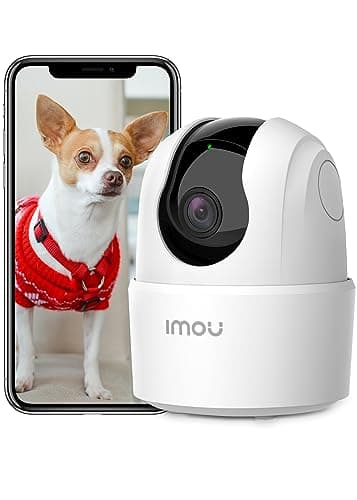 Imou 4MP Cámara Vigilancia WiFi Interior para Mascotas,360° Cámara IP WiFi con Detección de Humano, Visión Nocturna, Audio Bidireccional, Control Remoto, Modo Privacidad,Compatible con Alexa