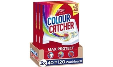 Colour Catcher Max Protect - Sábanas para ropa sucia, ayuda a prevenir la pérdida de color y protege el brillo, 120 hojas