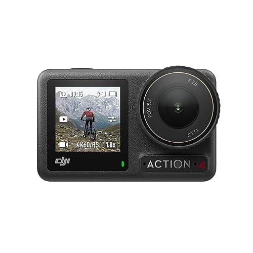 DJI - Pack Estándar Osmo Action 4 - Cámara de acción sumergible 4K/120 fps con un sensor de 1/1.3 pulgadas, gran rendimiento con poca luz, color D-Log M de 10 bits, batería duradera de 1770 mAh