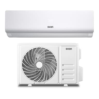 Svan Aire Acondicionado Split Inverter, 18000 BTU SAAS1800W. Bomba de Calor, Mando a Distancia, Temporizador, Clasificación Energética A++