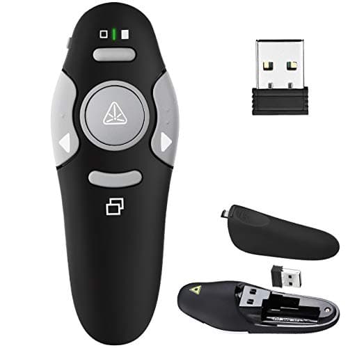 KUIYN Wireless Presenter, Puntero presentaciones, Pasador Diapositivas, Juguete Gato, K100