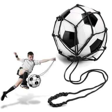 SGERUFZ Fußball Kick Trainer Neto, Neto de Bolsa de Balón Solo Soccer Kick Práctica Ayuda de Entrenamiento Neto de Retorno de Entrenamiento para Niños Jóvenes Adultos Ejercicios de Patada