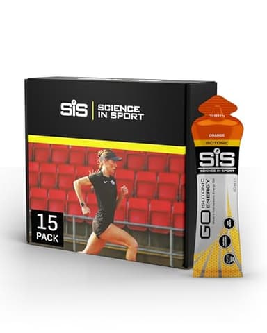 Science in Sport GO Gel Energético Isotónico 15 x 60ml Naranja Vegano - Formulación Isotónica con 22g de Carbohidratos, Buen Proveedor de Energía, Alternativa Óptima para Bebidas Isotónicas