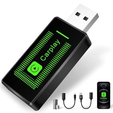 Lyssiefeel Wireless Carplay Adapter for iPhone,2024 Upgrade USB CarPlay Wireless Stick,Easy Plug & Play,Compatible with Cars from 2016 & iPhone iOS 10+ (CLZ121)