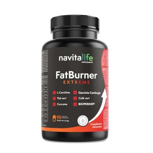 Quemagrasas potente. Pastillas para adelgazar de alta biodisponibilidad. Termogénico potente a base L-Carnitina Carnipure®, Té verde, Garcinia Cambogia, cúrcuma, Bioperine®. 90 cápsulas vegetales.