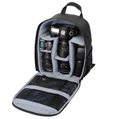 Genérico Bolsa Para Cámara Reflex - Mochila Camara Unisex Con Compartimento - Funda De Camara Profesional Para Fotografía Para DSLR Cámara Sin Espejo Objetivo