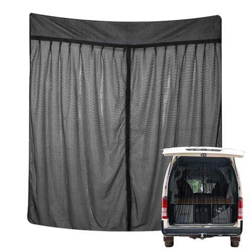 Cubierta para Maletero de Puerta Trasera de Gran Tamaño,Cortinas de Protección Solar Magnéticas,Mosquitera para Techo,Caravana O Camping,Coche para Viaje(165 * 165cm)