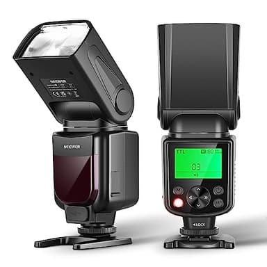 NEEWER Actualizado NW645II-N TTL Flash Speedlite, GN58 HSS Esclavo Óptico de Cortina Trasera Compatible con Nikon D4 D5 D6 D90 D750 D780 D800 D810 D850 D3500 D5300 D7500 Z9 Zfc Z50 Z5 Z6 Z7 Z6II Z7II