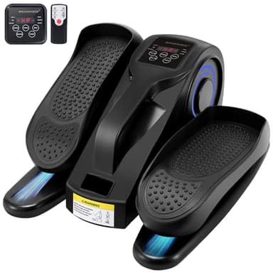 Rollingsurfer Máquina Elíptica Bajo Escritorio, Entrenador Elíptico de Velocidades Ajustables con Mando a Distancia, Stepper Elíptico Portátil Compacto para Adolescentes, Mayores y Adultos