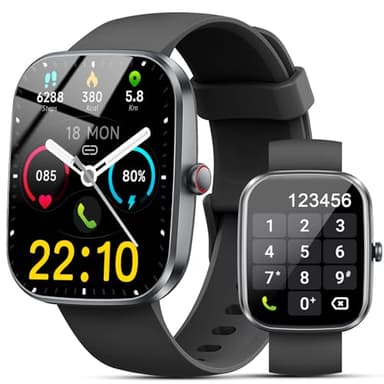 Reloj Inteligente Hombre Mujer, 1.91" Smartwatch con Llamadas Bluetooth y Whatsapp Notificación, IP68 Pulsera Actividad con 100+ Modos Deportivos, Pulsómetro, SpO2, Monitor de Sueño para Android iOS