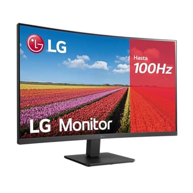 LG 32MR50C-B - Monitor Curvado, 32 Pulgadas, VA 3000:1, 1500R, 16:9, Velocidad 100 Hz, HDMIx2, Super Resolution+, AMD FreeSync Premium, Clasificación E, Negro