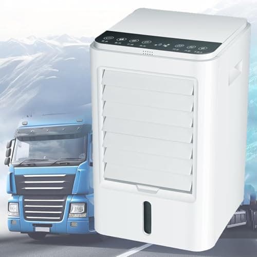 Aire Acondicionado Para Autocaravana, Enfriador De Aire Evaporativo, Ventilador PortáTil 4 En 1 Con Control Remoto, 4 Paquetes De Hielo, 3 Velocidades, Enfriador Para Camiones, Autos Y Autobuses,24V