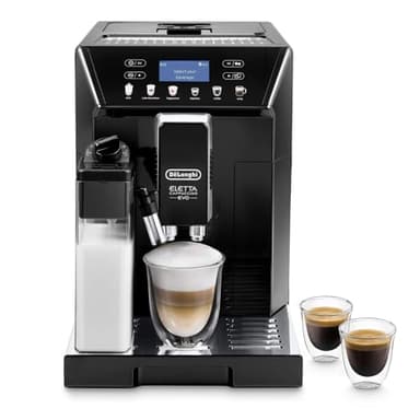 De'Longhi Eletta Cappuccino, Máquina Automática de Café en Grano, Espresso, Cafetera, ECAM46.860.B, Negro